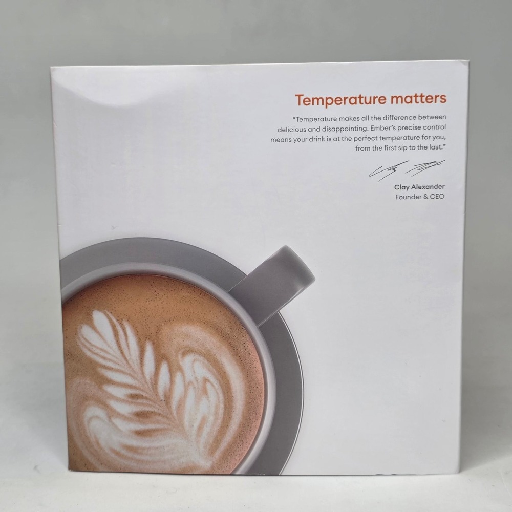 Ember Mug 2 Temperature Control Smart Mug 14oz Gray CM191411US Tea Coffee Cup - Picture 3 of 10